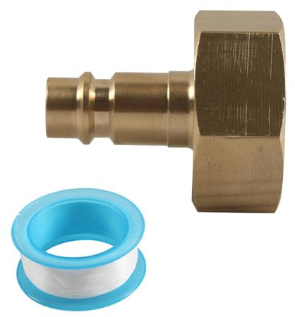 NOLOWY Schnellanschluss Schlaucharmaturen 3/4 Zoll Gewinde Messing Anschluss Metall Schlauchadapter Metall Schnellverbinder für Garten