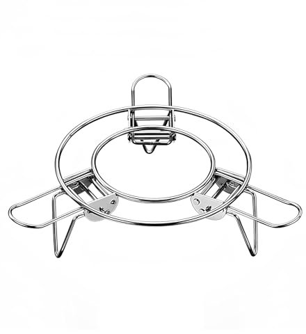 Round Steamer Rack for Pots, Adjustable Instant Pot Trivet Expandable Stainless Steel Steamer Basket Insert, for Wok, Pans, Microwave Ovens Baking, Cooling