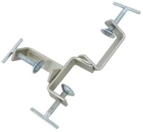 2-Pack 3-Way Timber Clamps for Bricklaying Adjustable Zinc-Plated Clamps for Timber Profile Setting