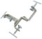 2-Pack 3-Way Timber Clamps for Bricklaying Adjustable Zinc-Plated Clamps for Timber Profile Setting