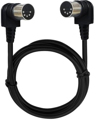 SYSTEM-S MIDI Kabel 150 cm Din 5 Pin Stecker zu Stecker Winkel