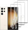 Jinshiweikai 3 Piezas， Protector Pantalla para Samsung Galaxy S23 UltraCristal templado Antiarañazos, Dureza 9H, 3D Cobertura Completa, 0.33 mm Ultra Transparente, Ultra Resistente