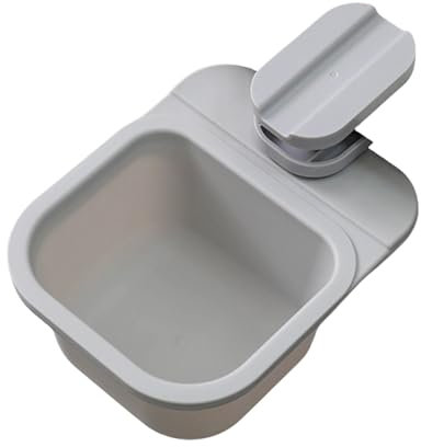 Piceioep Delicate Black Rotating Waste Bin For Desks With Secure Edges Clamps To Maximizes Front Area Tabletop Garbage Bin