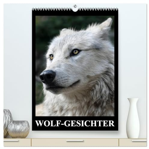 Wolf-Gesichter (hochwertiger Premium Wandkalender 2026 DIN A2 hoch), Kunstdruck in Hochglanz: Wölfe sind zum heulen schön! (CALVENDO Tiere)