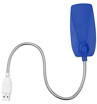 USB Luz Flexible Flexible Choosenweck Led Led Light para Computadora Portátil, Trabajadores de Oficina - White (Blue)