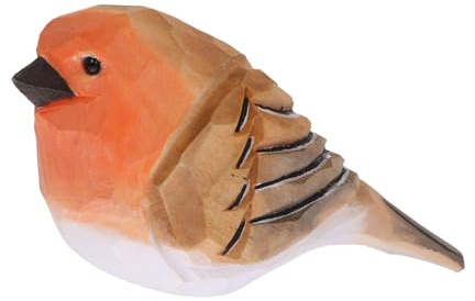 Toyvian Holz Vogelmodell als Tischdeko, Braun für Kinderzimmer | Desktop Ornament, Bürodeko für Schreibtisch, 1 Stück Kompakte Zimmerfigur