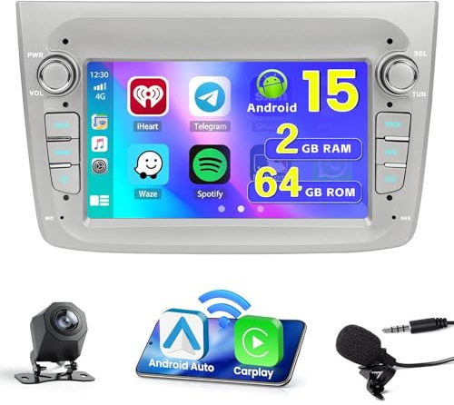 Hikity Autoradio Android 15 7 per Alfa Romeo MiTo 2008-2016 CarPlay