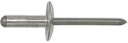 Gesipa PolyGrip Blindniete Alu/Niro 4 x 10 K 12 – Grosskopf (Klemmbereich 0,5 – 6,5 mm, Hohlnietlänge 10 mm) 1433890