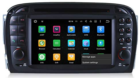 Duleutgnu 6.2 Zoll Android 13.0 Auto Radio DVD Player für SL R230 SL500 mit GPS Navigation BT FM AM RDS Stereo Bose Sound Systerm Lenkradfernbedienung Canbus WiFi