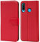 Verco kompatibel mit P30 Lite Hülle, Handyhülle für Huawei P30 Lite Tasche PU Leder Booklet Flip Case - Rot