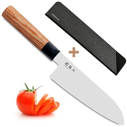 KAI Seki Magoroku - Spelucchino Redwood MGR-100P, 10 cm, con protezione lama 03) Santoku 17cm