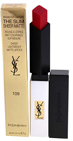 Yves Saint Laurent Rouge Pur Couture The Slim Sheer Matte, 109 Rose Dénudé 30 g