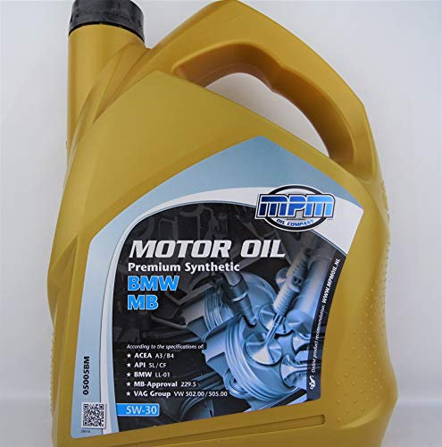 MPM 5W30 MB Motoröl Premium Synthetic 5Liter