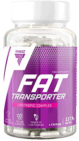Trec Nutrition Fat Transporter - 1 Packung x 90 Kapseln - Nahrungsergänzungsmittel mit Carnitin und Vitamin B6 - Fettverbrenner- Schlankheitshilfe