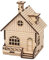 Weihnachten Holzhaus Spieluhr Holz Weihnachtshaus Winterhaus 3D Holzpuzzle Spieldose Weihnachtsdorf Häuser Weihnachtsstadt mit Musik Winterdorf Haus Xmas Deko Tischdeko