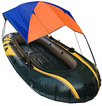 Yiida Tienda de campaña inflable para barco, kayak, tienda de campaña plegable, lona de toldo de velero, cubierta para barcos de pesca, camping, protección solar y de lluvia
