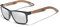 KINGSEVEN Design Holz Polarisierte Rechteckige Sonnenbrille für Herren, Walnuss-Holzrahmen Verspiegelte Brille zum Fahren W5508 (Silber)