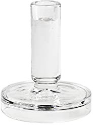 Broste Copenhagen Petra Kerzenständer aus Glas in der Farbe Transparent, Maße: 12cm x 12cm x 14cm, 14498108