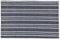 Sleepdown Textured Stripes Printed Table Placemats - Ideal for Kitchen Dining Table - Non-Slip Washable Heat Resistant - Pack of 4 - Grey - 49cm x 32cm
