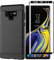 Vuciya Cover per Samsung Galaxy Note 9, colore: nero, confezione da 1 + 1 x 1 schermo, durezza 9H, anti graffio, senza bolle, in silicone