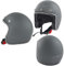 A-Pro Casco Jet Open Face Moto Custom Scooter Grigio Opaco Taglia M