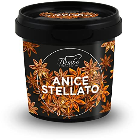 Anice Stellato Bembo 20 g - Spezia dal Sapore Dolce, con Retrogusto di Cannella e Chiodo di Garofano - Ideale per Carni, Pesci, per Dolcificare Tè e Caffè - Spezia più Usata nella Cucina Orientale