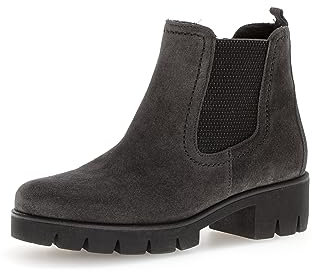 Gabor Damen Chelsea Boots, Frauen Stiefeletten,Wechselfußbett,Best Fitting,gefüttert,Bootee,Booties,halbstiefel,Pepper,39 EU / 6 UK