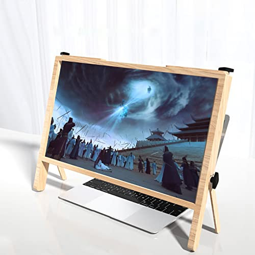 Computer-Bildschirmlupe, ultraklare Blu-ray 3-Fach-Vergrößerungslinse, Faltbare Computer-Laptop-Telefonhalterung, physische Lupe