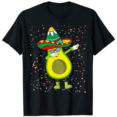Fiesta Avocado Mexikanische Mütze Cinco de Mayo Mexikanische Party T-Shirt