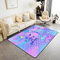 Regenbogen Meerjungfrau Moderne Teppiche Ozean Leben Meer Tier Wohnzimmer Teppiche Kinder Prinzessin Fisch Waagen Dekor Akzent Teppich Girly Pastell Indoor Bodenmatte Wohnzimmerteppich 100x150cm