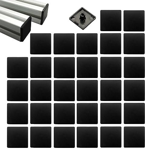 BuxiuGK 100 Stück Endkappen für Aluminium 20 x 20 mm,Aluprofil Kappen 2020 Kunststoff Aluminium-Profil-Abdeckkappen für 2020 EU-Standard-Aluminiumprofil