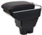 YJYWZH für Peugeot 207 207CC Armlehnen Mittelarmlehne mit Ablagefach und Getrankehalter USB-Anschluss Autozubehör Konsole Armauflage Schwarz