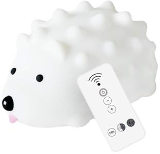 DOITOOL Igel Nachtlicht Tierische Igellampe Süße Igellampe Süßes Led-licht Baby-wasserhahn-licht Tischlampe Mit Farbwechsel Babystilllicht Dekorative Lichter Abs Weiß Haushalt Kleinkind
