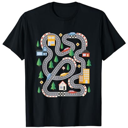 Auto Spielmatte Spielteppich Autostraße T-Shirt