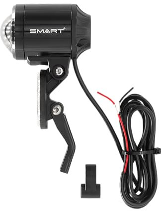 P4B | LED Scheinwerfer für E-Bike - 100 Lux | Aus Aluminium | 6-15 V Betriebsspannung | Mit Multi-Position-Halter | Mit Überspannungsschutz | StVZO zugelassen
