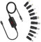 USB C to DC Adapter, 10Pcs Power Plug Kit Type C to DC5521 Laptop Power Cable, Adjustable Voltage Universal Charging Power Supply with Digital Display for Laptops, Routers, Printers