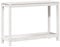 vidaXL Pflanztisch, Gärtnertisch mit Ablage, Blumentisch für Garten Balkon Terrasse, Gartentisch Arbeitstisch, Weiß 108x35x75cm Massivholz Kiefer