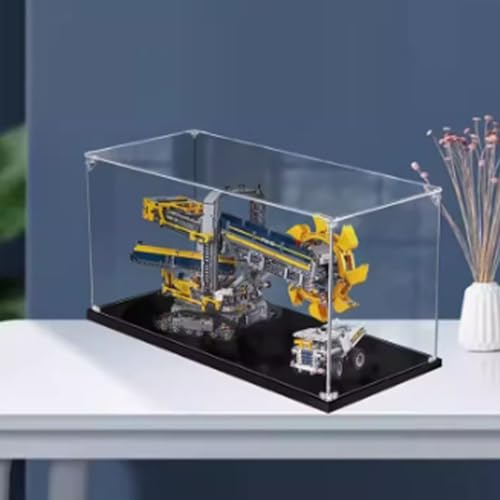 Vitrine en acrylique pour pelle Lego 42055 - Étanche à la poussière - Compatible avec Lego - Modèle non inclus - 3 mm