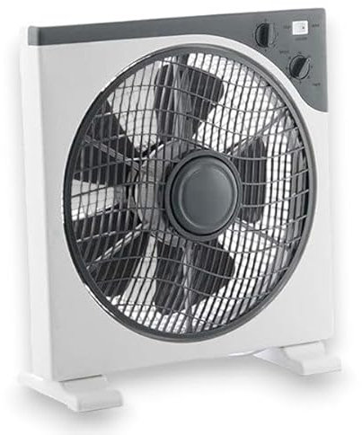 Briconess.com Ventilator Box Klingen aus Harz mit 3 Geschwindigkeiten und einstellbarem Timer für Haus Durchmesser 30 cm