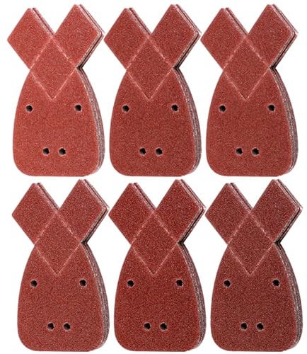 60pcs Black and Decker Mouse Sander Pads, 10 x 40/60/80/120/ 180/240 Mouse Sander Pads Mixed, Mouse Sanding Pads Mouse Sander Pads Mouse Sanding Pads 4 Holes