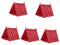 DRESSOOS 5 Teiliges Campingzelt Winziges Set Puppenhaus Gartenzubehör Miniaturzelt Für Tischzelt Modell Miniaturzelt Spielzeug Puppenhausmöbel Puppen Campingspielzeug Zelt Im