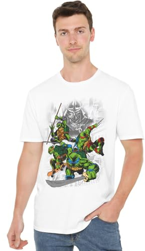 TEENAGE MUTANT NINJA Unisex TMNT Shredder and Turtles Comic Unisex T Shirt T-Shirt