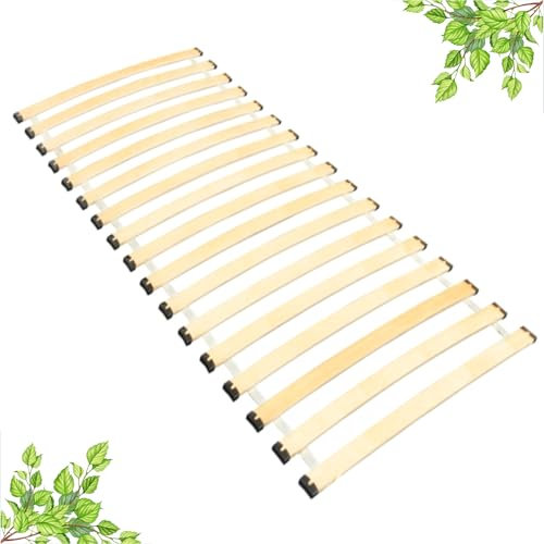 INNOVAHOME Rollrost 100x200cm – 18 Flexible Latten – Geräuscharmer & Stabiler Lattenrost 100x200cm – Tragkraft bis 145 kg – Mit Dämpfungspads – Langlebig & Einfache Montage inkl. Schrauben