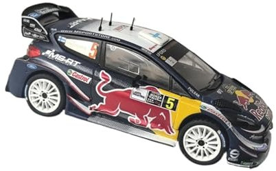 XIYUEYING Maßstabsgetreues Modell 1/43 Skala Ford Fiesta WRC #5 2018 Racing Auto Modell Legierung Geschenk Für Kinder Ornament Miniaturmodelle