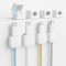 8 Pack White Magnetic Cable Clips Cord Organiser – Cord Management Holders for Desk, Nightstand & Kitchen, Strong Adhesive Wire Keepers for Phone Charger, Office Accessories, Home & Electronics