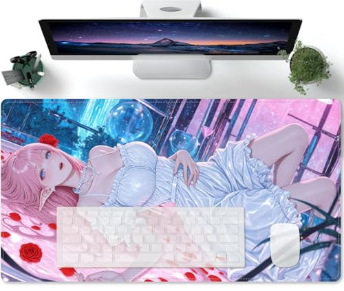 Large Mouse Mat Anime Girl XL Office Desk Accessories Cute Keyboard Pad 600x300x3mm