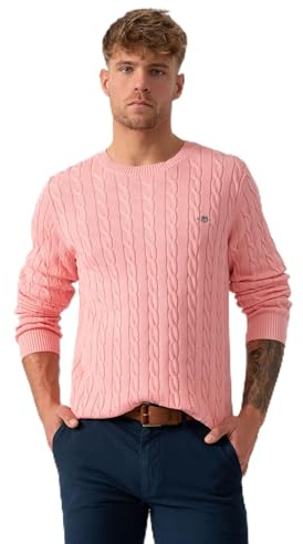 GANT Herren Cotton Cable C-Neck Pullover