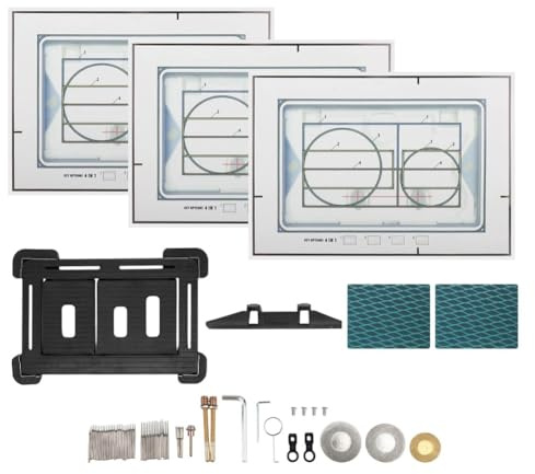 WC Drückerplatte für Geberit Sigma 01/Sigma 20/Sigma 30/Sigma 50, Versteckte Befliesbare Drückerplatte, Betätigungsplatte mit Magnetbefestigung