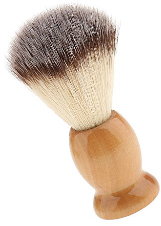 MagiDeal Brosse à Barbe en Poils de Blaireau de Rasage Pinceau pour Homme Barbier Coiffeur/chez, Tête Noire