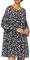Mavi Damen Long Sleeve Kleid, Blau (Dress Blue Printed 25712), Small
